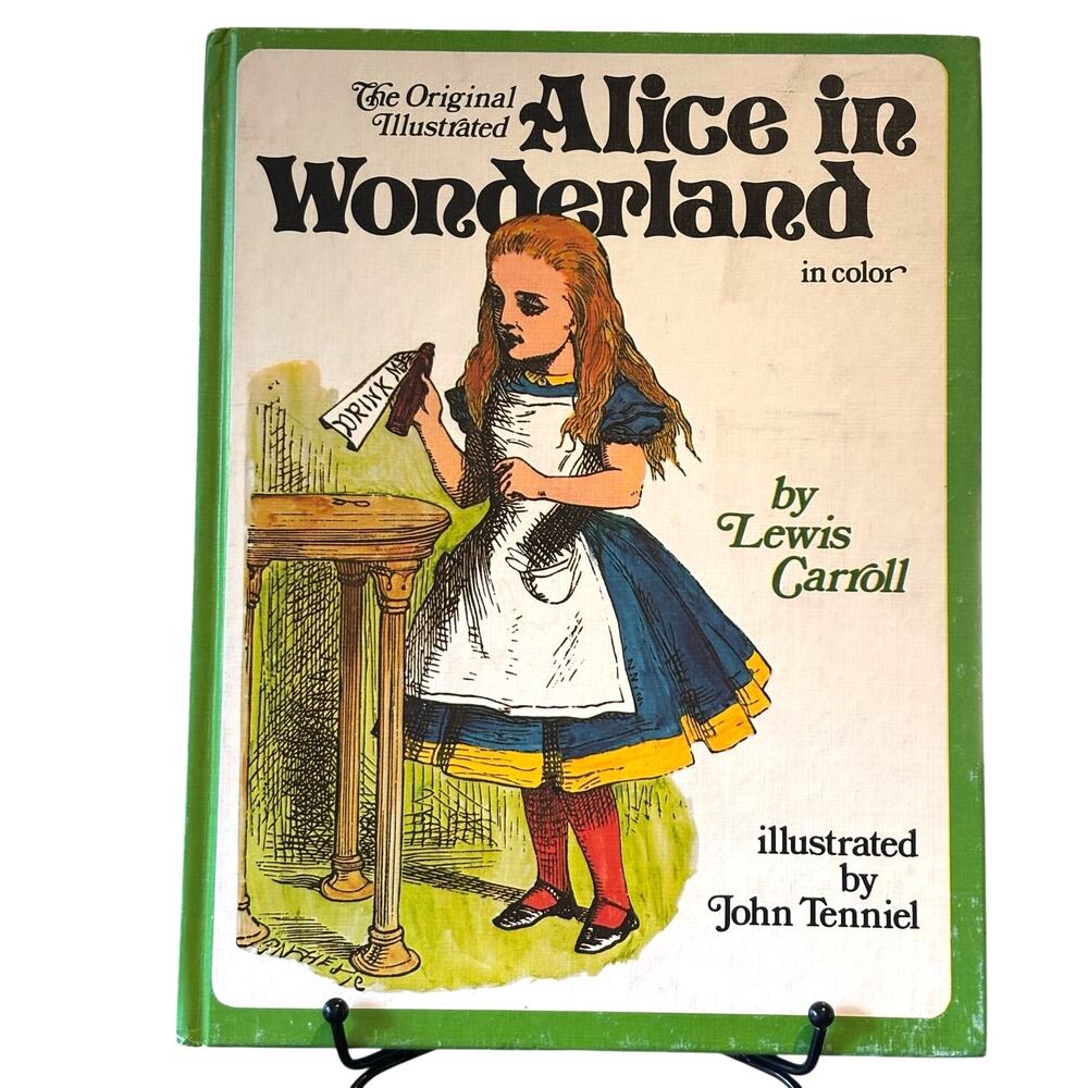 Vintage 1978 Illustrated Alice in Wonderland by Lewis Carroll, Hardcover